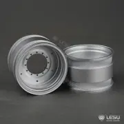 1Pair 1/14 Metal Front Wheel Hub for LESU AOUE 1050 RC Hydraulic Tractor Lorry
