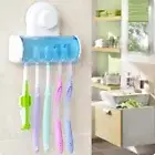 Tools Suction Cup Toothbrush Rack Toothbrush Holder Dustproof Lid Wall Mount