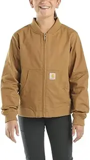 [CARHARTT] Girls' Rugged Flex Relaxed Fit Canvas Bomber Jacket