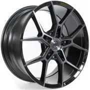 20x10.5 Select S102 Alpine Gloss Black Brushed DDT Face Clear Wheel 5x4.5 (38mm)