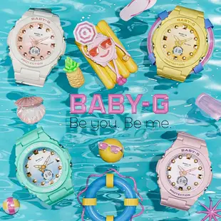 CASIO 卡西歐 BABY-G 夏日陽光 繽紛休閒雙顯手錶 BGA-320-7A1