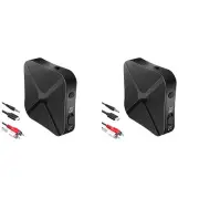 2X Bluetooth 5.0 Transmitter Receiver 2 in 1 Bluetooth Adapter 3.5 mm Jack2161