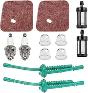 FS55R Air Filter Fuel Line Primer Bulb Tune Up Kit for STIHL FS55 FS38 FS45 FS46 KM55 HL45 MM55 FS100 FS110 FS130 String Trimmer Weed Eater
