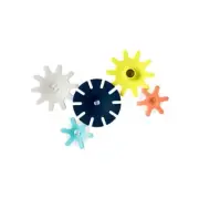 Boon Cogs Water Gears Bath Toy - Navy/Yellow