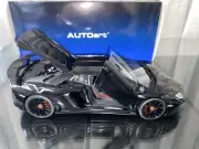 1 18 Autoart Lamborghini Aventador LP750-4 SV Black 74556 Brand New in Box