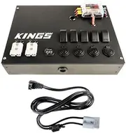 [Adventure Kings] 12v Control Box 5x 16A switches + 1.8m 12v Fridge Cable Anderson