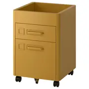 IDÅSEN drawer unit with smart lock, golden-brown, 42x61 cm