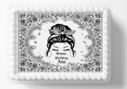 Chicana Homegirl Bandana Homie Edible Image Personalized Birthday Cake Topper