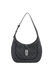 GUESS Women's Black Logo Maimie Hobo Bag