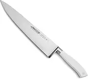 Arcos Forged Chef Knife 10 Inch Stainless Steel. Professional Cooking Knife for Cutting Variety of Foods. Ergonomic Polyoxymethylene Handle and 250mm Blade. Series Riviera Blanc. Color White
