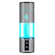 Hydrogen Water Bottle Generator Portable Hydrogen Water Alkaline Ionizer Machine Hydrogen-Rich Water Bottle Filter Electrolysis Make Hydrogen Content Up to 5000 PPB for Home Travel 380 Ml