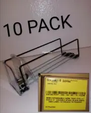 10 PACK TRION INDUSTRIES EXPANDABLE WIRE TRAY OPEN SIDE PRODUCT PUSHER FITS 11"