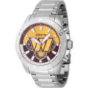 Invicta Men's Watch NFL Washington Commanders Dark Red and Yellow Dial 47947