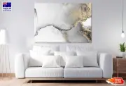 Black Grey & Gold Splash Abstract Wall Canvas Home Decor Australian Made Quality
