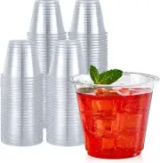 Turbo Bee 100 Pack 9oz Clear Plastic 100 Count (Pack of 1), 100pack-9oz