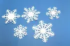10 paper SNOWFLAKES Tim Holtz cardstock paper die cut embellishments