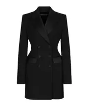 Dolce Gabbana Double-Breasted Tuxedo Jacket IT40,IT44,IT42,IT38 black