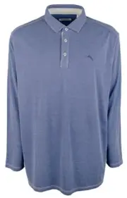 Men's Big & Tall Paradise Cove Long Sleeve Polo Shirt CHz 4XLB