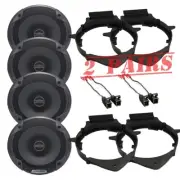Alpine 480 Watt Car/Truck Front & Rear Door Speakers with Installation Kit New