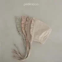 在飛比找蝦皮商城優惠-Peekaboo 優雅荷葉折邊帽《現+預》｜新生兒帽子 嬰兒