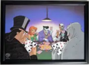 Batman Animated ALMOST GOT 'IM Print Professionally Framed Joker Ivy Two-Face