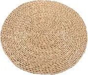 Traditional Round Woven Cushion Yoga Pillow for Meditation Grass Floor Seat Tatami Mat