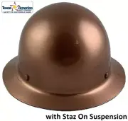 MSA Skullgard Full Brim Hard Hat With STAZ ON Suspension - Copper