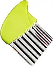 Crinkle Cutter for Veggies - Crinkle Fry Cutter for Potatoes - Handheld Vegetable Chopper & Pickle Slicer for Kitchen Cooking Salad Onion Fruit Vegetable