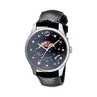 Gucci YA1264045 G-Timeless 36MM Women's Black Leather Watch