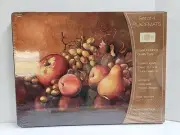 Set 4 Cork Backed Hard Placemats Fruitopia New In Pkg Benson Mills