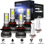 For Toyota Corolla 2001-2004 6Pcs 6000K LED Headlight Fog Light Bulbs Kit White (for: Toyota)