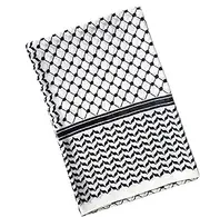 [Generic] Palestine Scarf | Soft Head Scarf 70.87X27.56 Inch | Desert Head Neck Scarf for Dating Chiffon Arab Wrap Dating Desert Head Neck Scarf Chiffon Arab Wrap