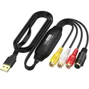 Video Capture Card USB 2.0, VHS to Digital Converter, Convert Analog Video to...