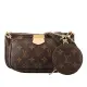 【LOUIS VUITTON】Monogram Multi Pochette Accessoires三合一麻將包(卡其綠) M44813