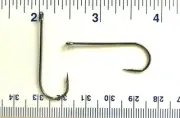 100 super strong 9146 2X strength GT Black Nickel Aberdeen Fishing Hooks size 1
