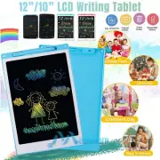 12/10/8.5in Kids LCD Writing Tablet Doodle Board Educational Drawing Pad+Stylus