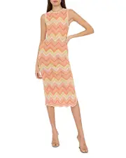 Milly Zig Zag Midi Dress