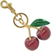 Bittwee Bling Cherry Car Keychain, Sparkling Key Chains Charm for Purse Bag, Cute Auto keyring Decor, Universal for Vehicles