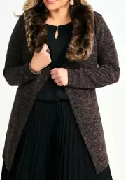 TS TAKING SHAPE plus size XL / 24 Ametrine Knit Cardi light jacket NWT rrp$180!