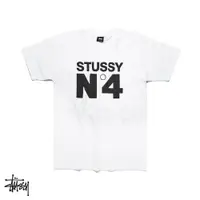 在飛比找蝦皮商城優惠-Stussy No.4 白 短袖T恤 休閒 印花 字母 上衣