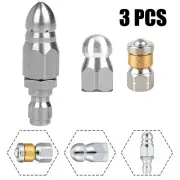 3pcs Sewer Jetter Kit For Pressure Washer 100FT 5800PSI Drain Cleaner Hose