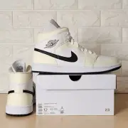 Wmns Air Jordan 1 Mid Womens Size 12 / Mens Size 10.5 Coconut Milk BQ6472-121