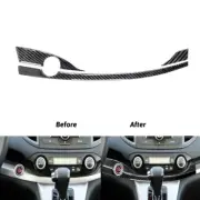 3Pcs Carbon Fiber AC Climate Control Panel Below Cover For Honda CR-V 2015-2016