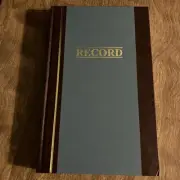 Wilson Jones S300-5R Record Book, 11-3/4" x 7-1/4", 500 Pgs, Ruled, NEW (1184)