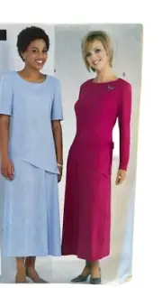 Butterick See and Sew Sewing Pattern 4324 Dress Skirt Top Misses Size 14-18
