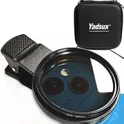 52mm Clip-on CPL Phone Camera Lens Filter, CPL Filter for iPhone 15 14 13 12 11,Samsung BLU, Motorola, Xiaomi and Other Smart Phones