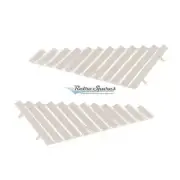WHITE SIDE QUARTER VENETIAN BLIND AUTO SHADES PAIR FOR TOYOTA LEXCEN 1992 - 1997 (for: Toyota)