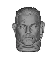 Unpainted 1/18 Man Soldier Head Sculpt Head Fit For 3.75" Joytoy Warhammer 40k