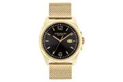Coach Gold Steel Mesh Black Dial Men's Watch - 14602618