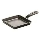 Lodge L5WS3 Wonder Mini Skillet 5'' - Rugged Cast Iron Square skillet Frying Pan